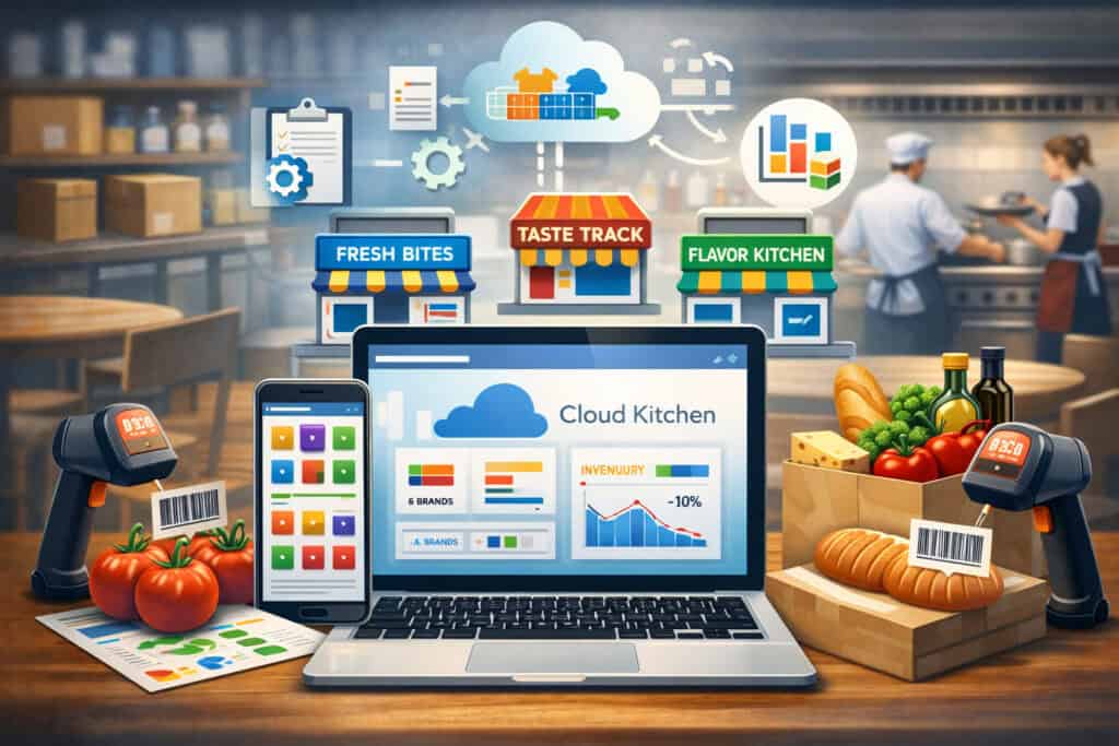 How to Use Cloud Kitchen Software for Multi-Brand Inventory Management