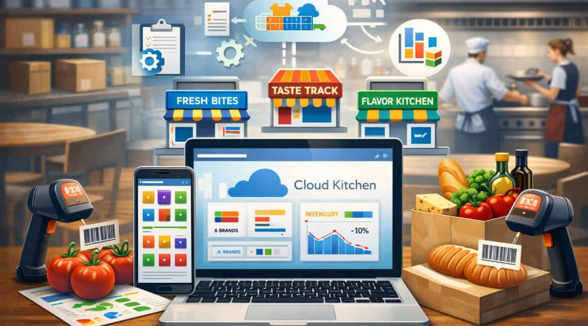 How to Use Cloud Kitchen Software for Multi-Brand Inventory Management